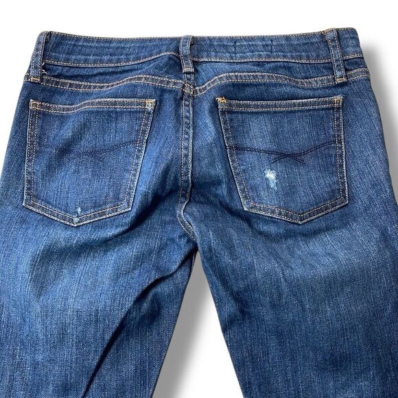 Gap 1969 Always Skinny Jeans Women’s Size 26 /2a Dark Wash Distressed Denim - Picture 4 of 13